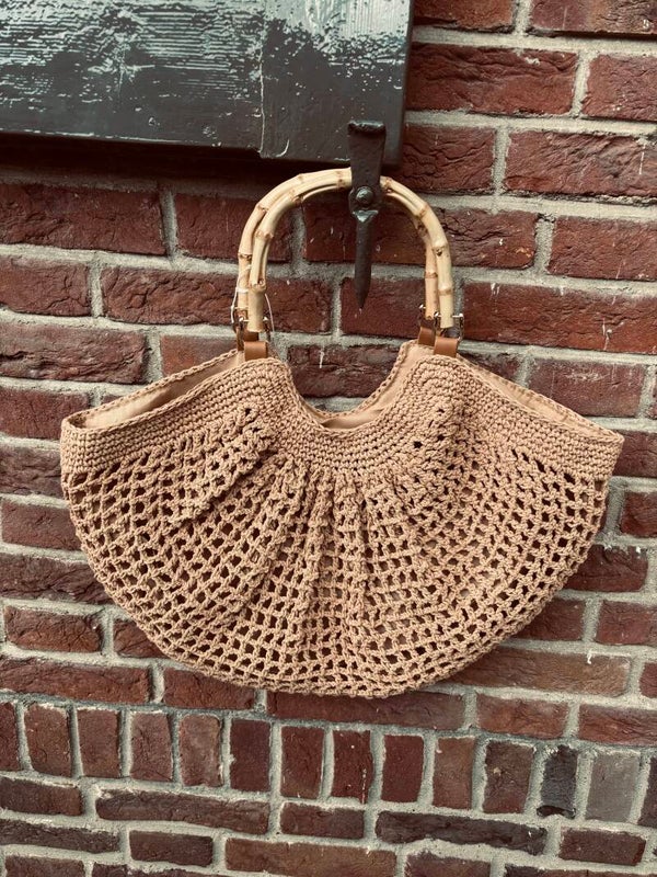 Bamboo bag khaki