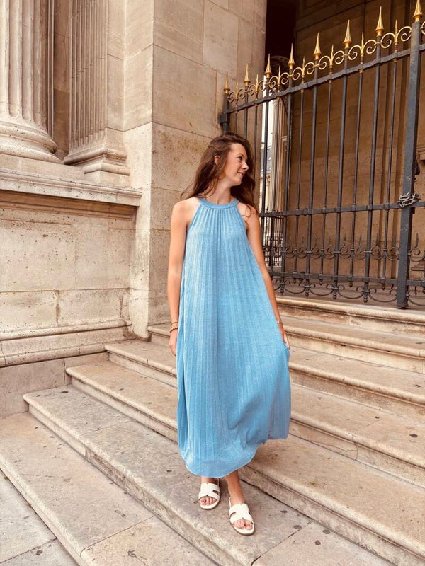 Glitter blue dress