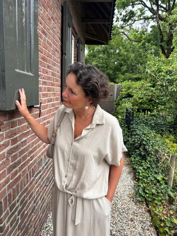 Camel linnen blouse