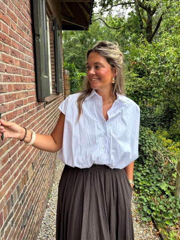 Witte blouse top