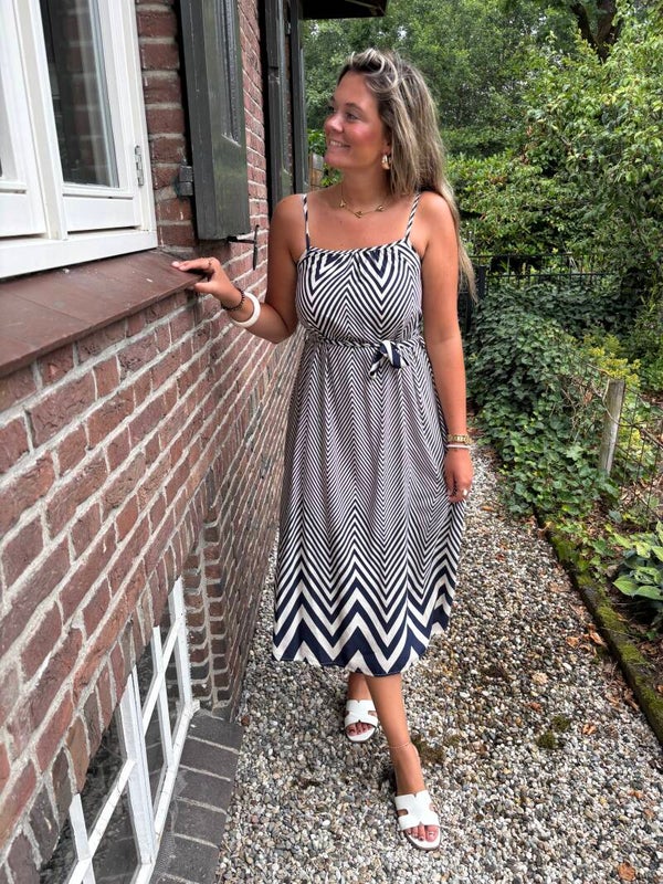 Blue White dress