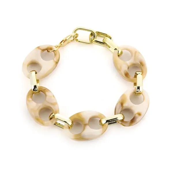 Beige gold bracelet