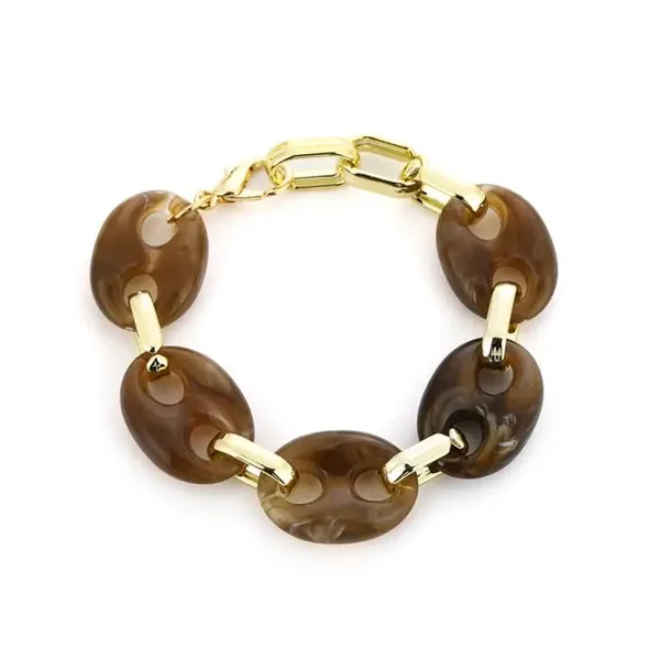 Brown gold bracelet