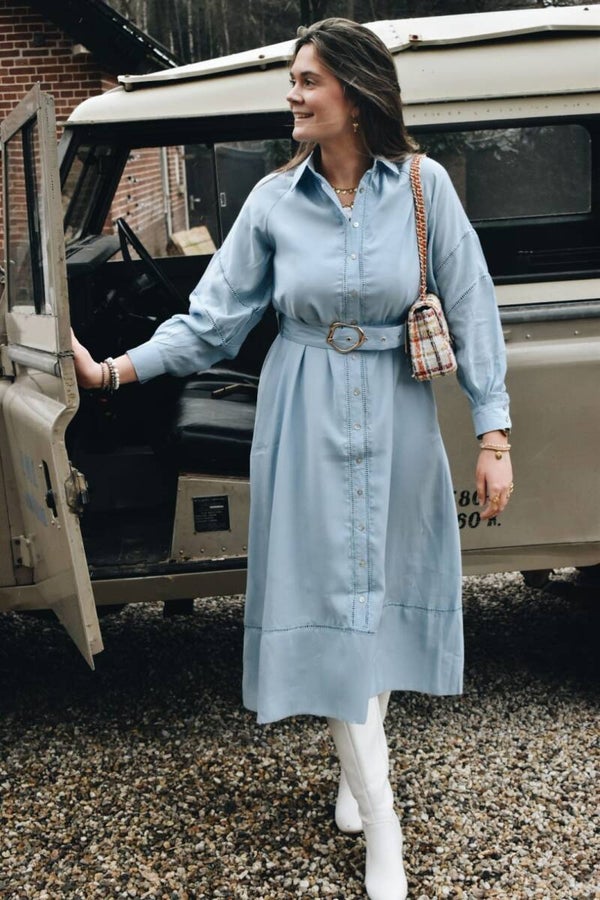 Blue classic dress