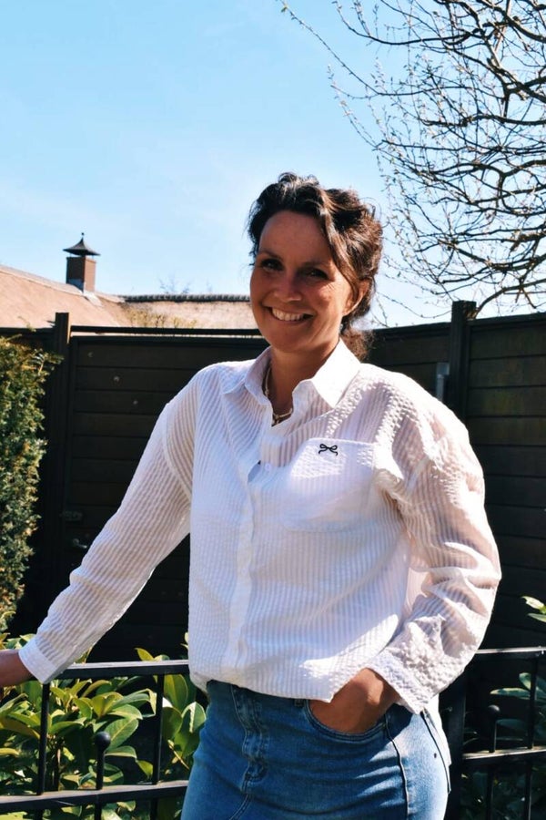 White stripes blouse