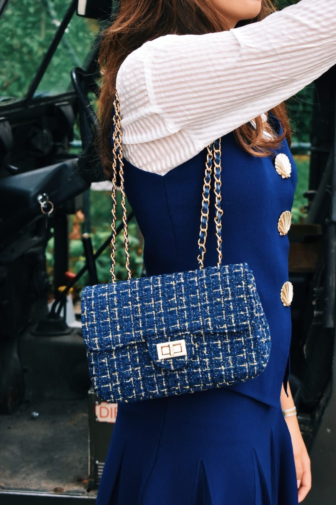 Dark blue bag