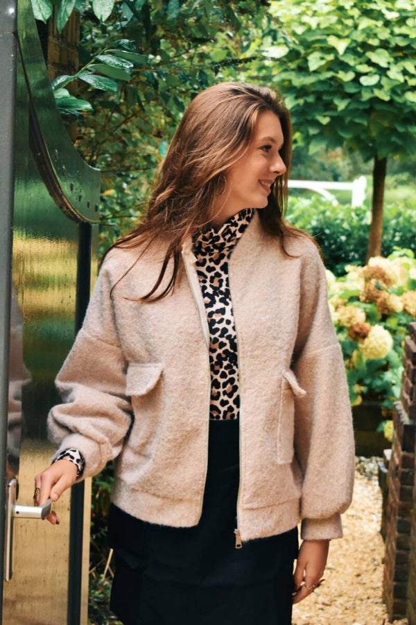 Ecru cozy jacket