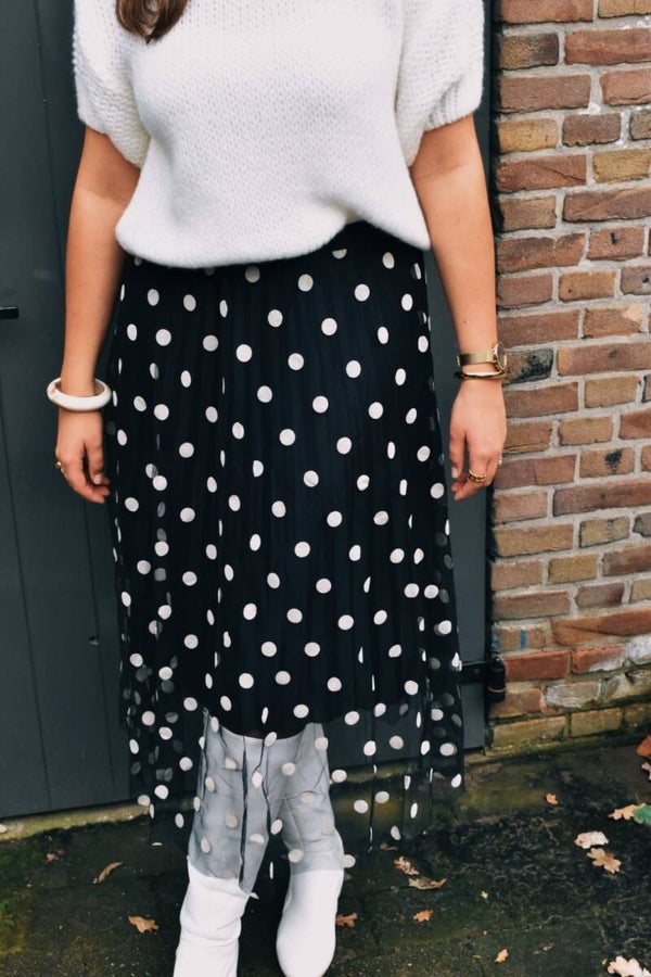 Tule polkadot rok