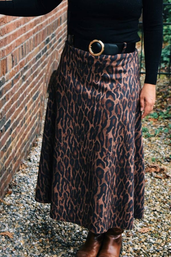 the leopard skirt