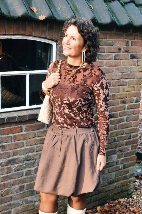 't bruine ballonrokje