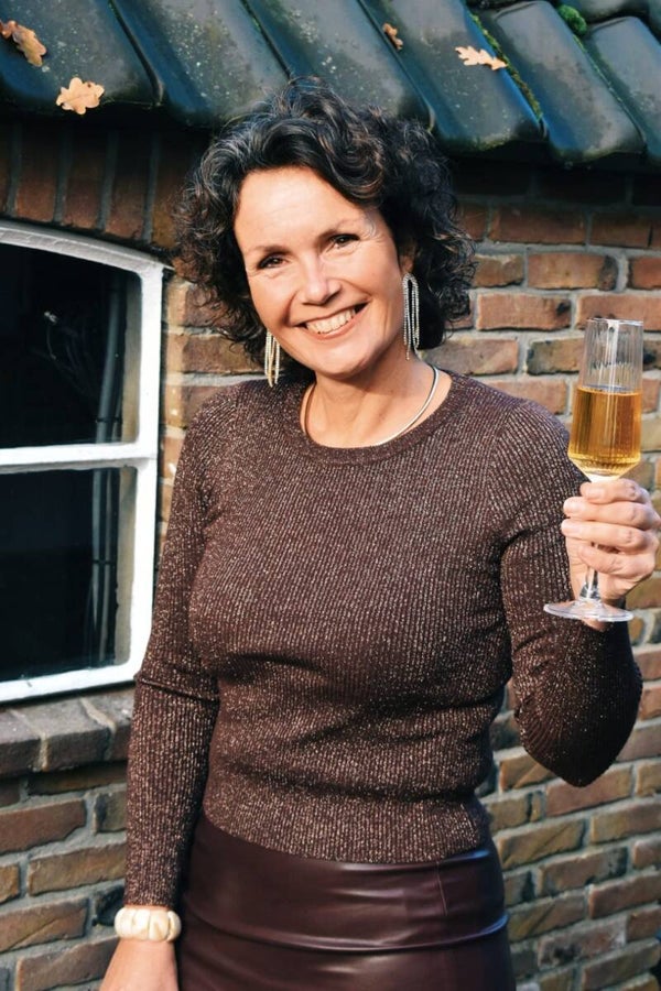 Bordeaux glitter top