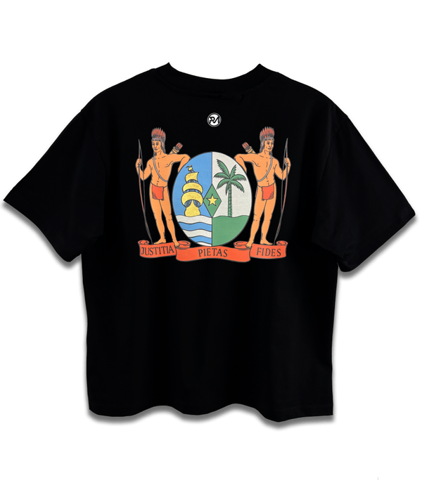 T-SHIRT ZWART WAPEN VAN SURINAME - LIMITED EDITION