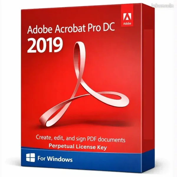 Adobe Acrobat Pro DC 2019 - Clé licence à télécharger - Windows - Licence Adobbe