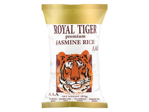 Royal Tiger Premium Jasmine Rice 18kg