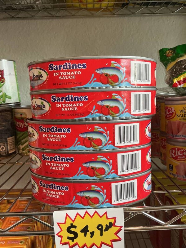 Sardina 4unidad x$9.00