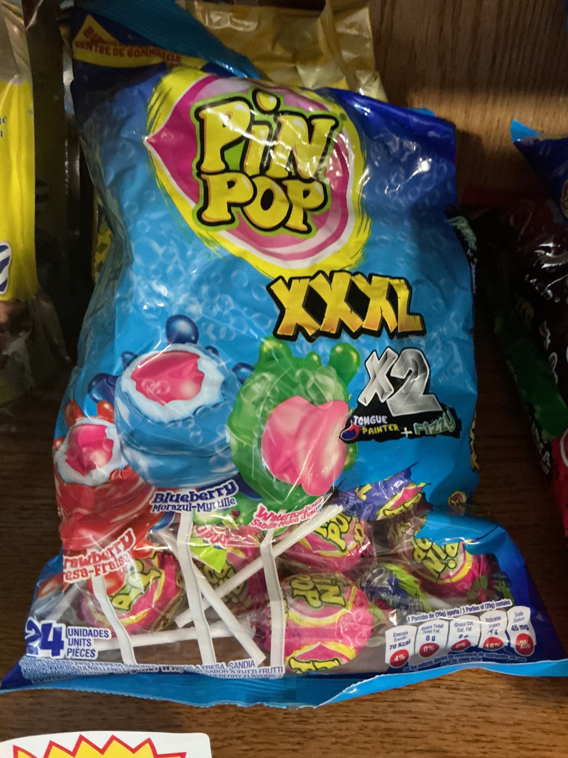 Paquete de chupa chupa