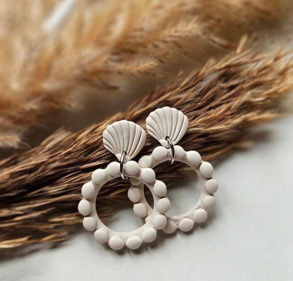 Oorbel Elisabeth | beige