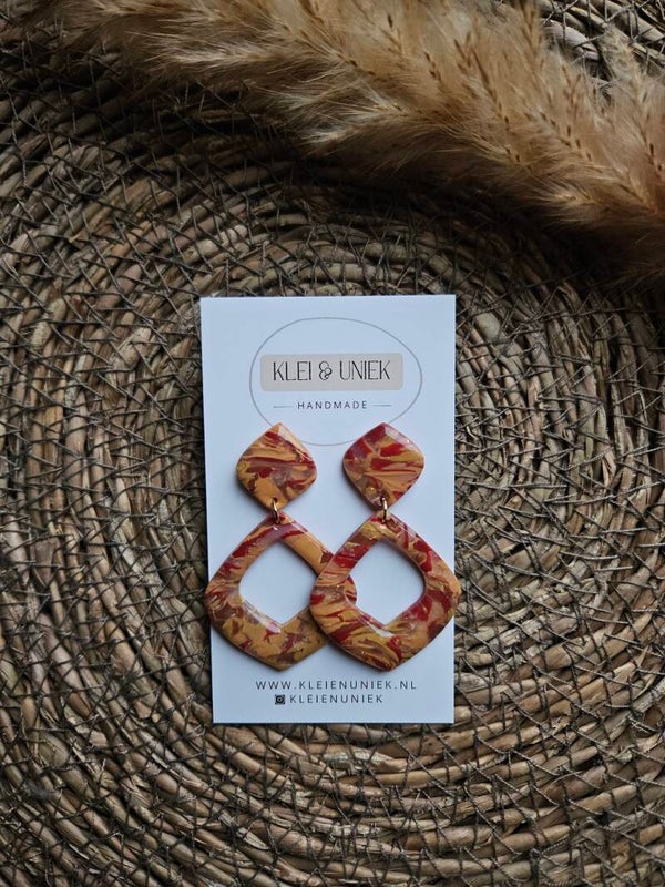 Oorbel Rosa | herfsttinten