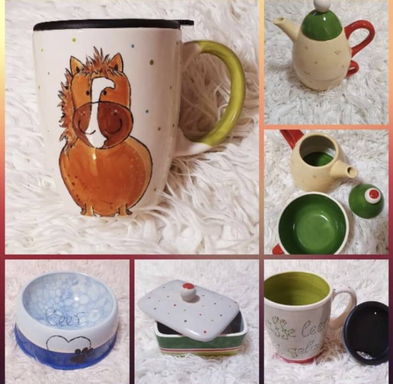 Verkauf von handbemalter Keramik Landshut