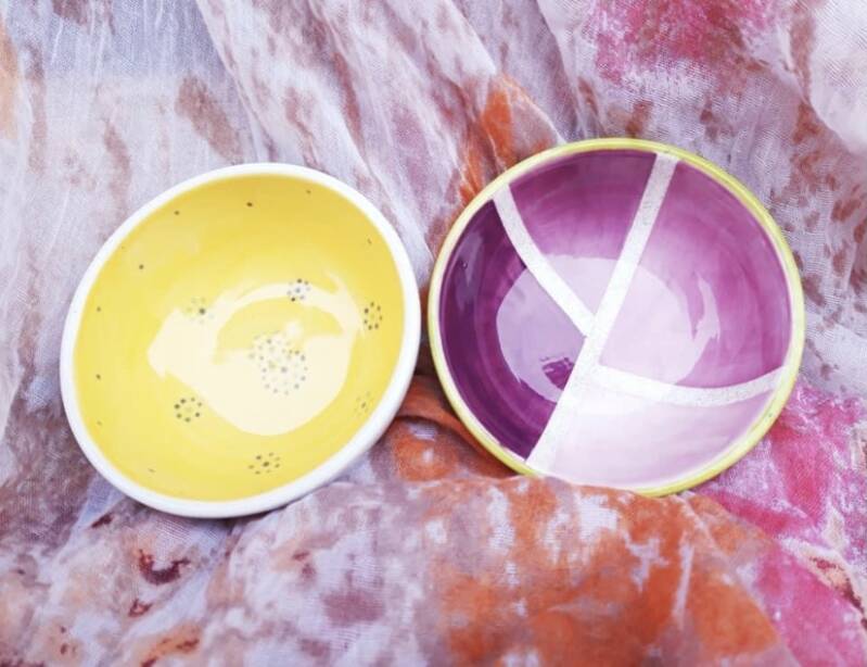 Verkauf von handbemalter Keramik Landshut