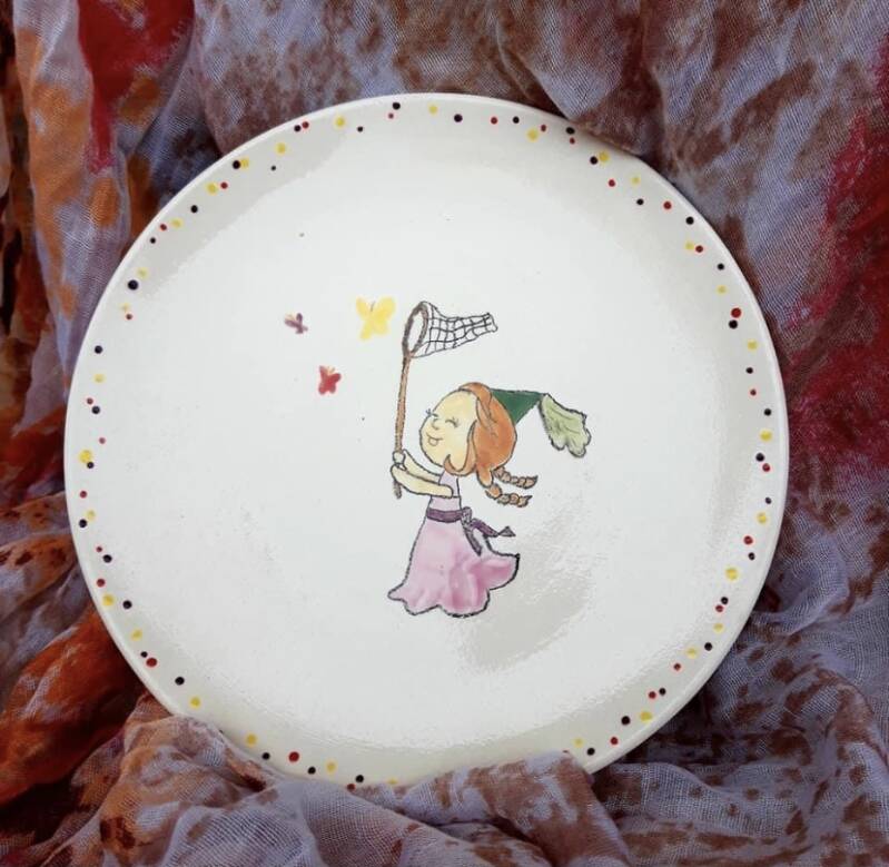 Verkauf von handbemalter Keramik Landshut