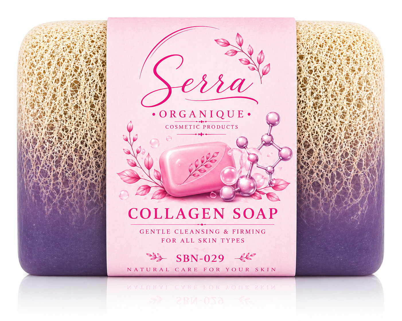 🧬 Collagen Extract Pumpkin Fiber Soap – 120g