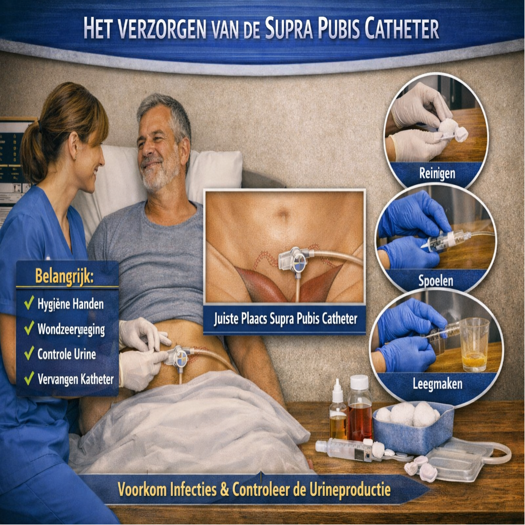 Het verzorgen van de Supra Pubis catheter