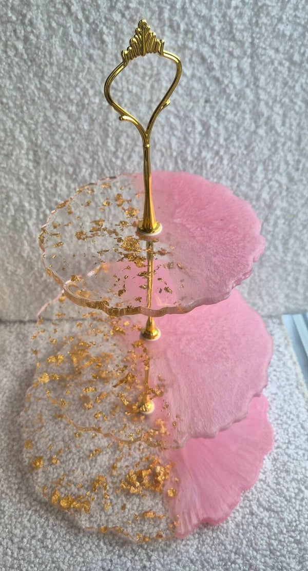 🌸 Roze & goud etagère