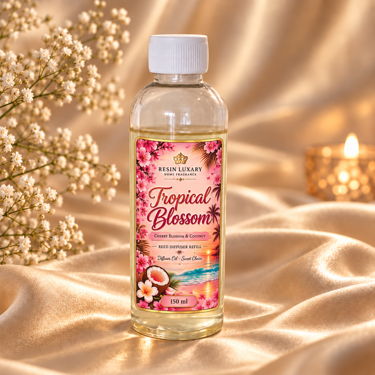 🌸 Tropical Blossom Reed Diffuser Refill