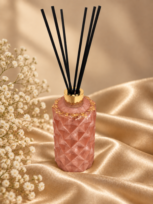 Champagne Rose – handgemaakte diffuserfles