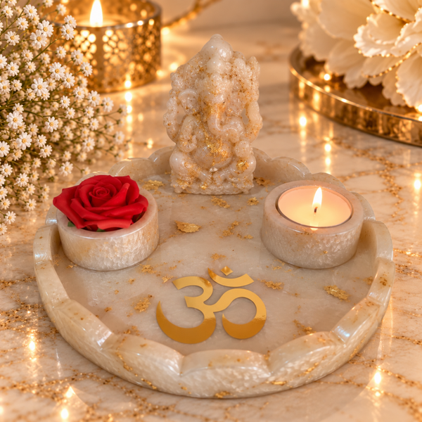Sacred Harmony – Ganesha & Om | Luxe Spirituele Decoratieset