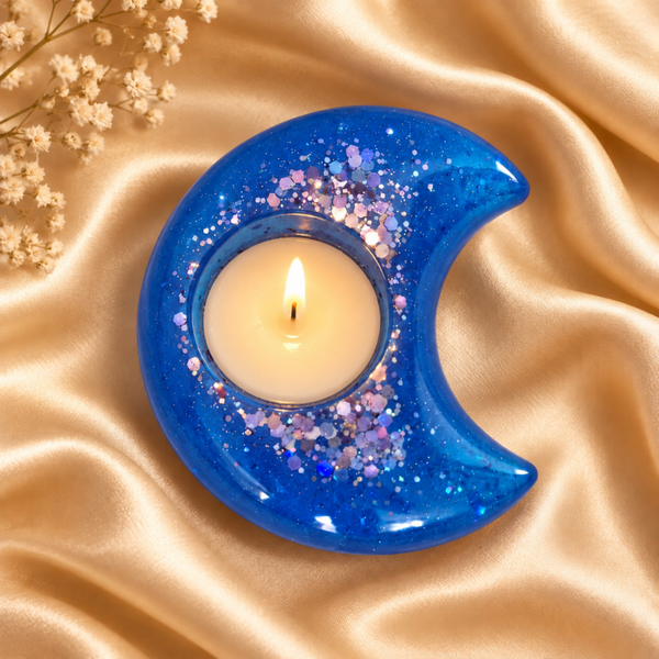 Moonlight Blue Maan Theelichthouder