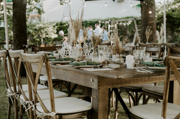 Tables mariage en bois