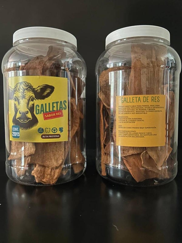 Deshidratados para Mascotas galletas sabor res