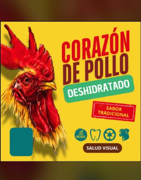 Deshidratados para Mascotas corazon de pollo