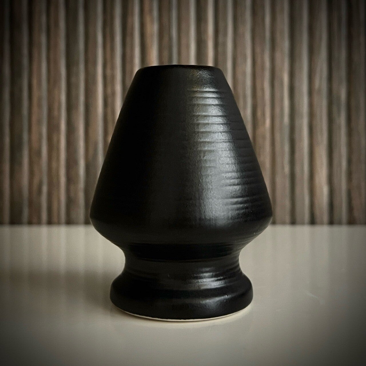 Japanse Wiskhouder Keramiek Zwart