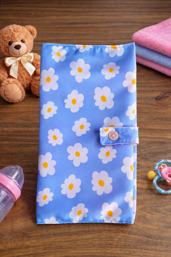 Blue Dasiy Nappy Bag