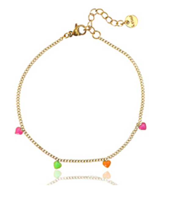 Armband neon hart
