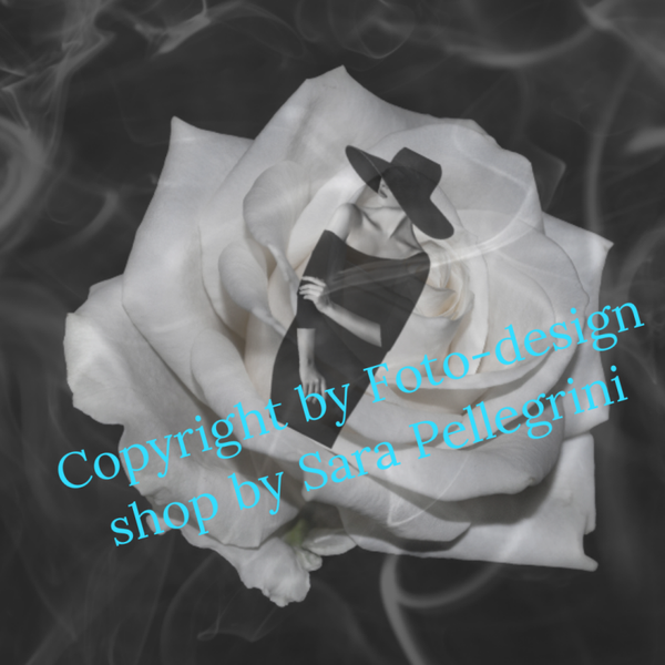 Beispiel eines schwarz weiß Portrait Fotos mit Hintergrund