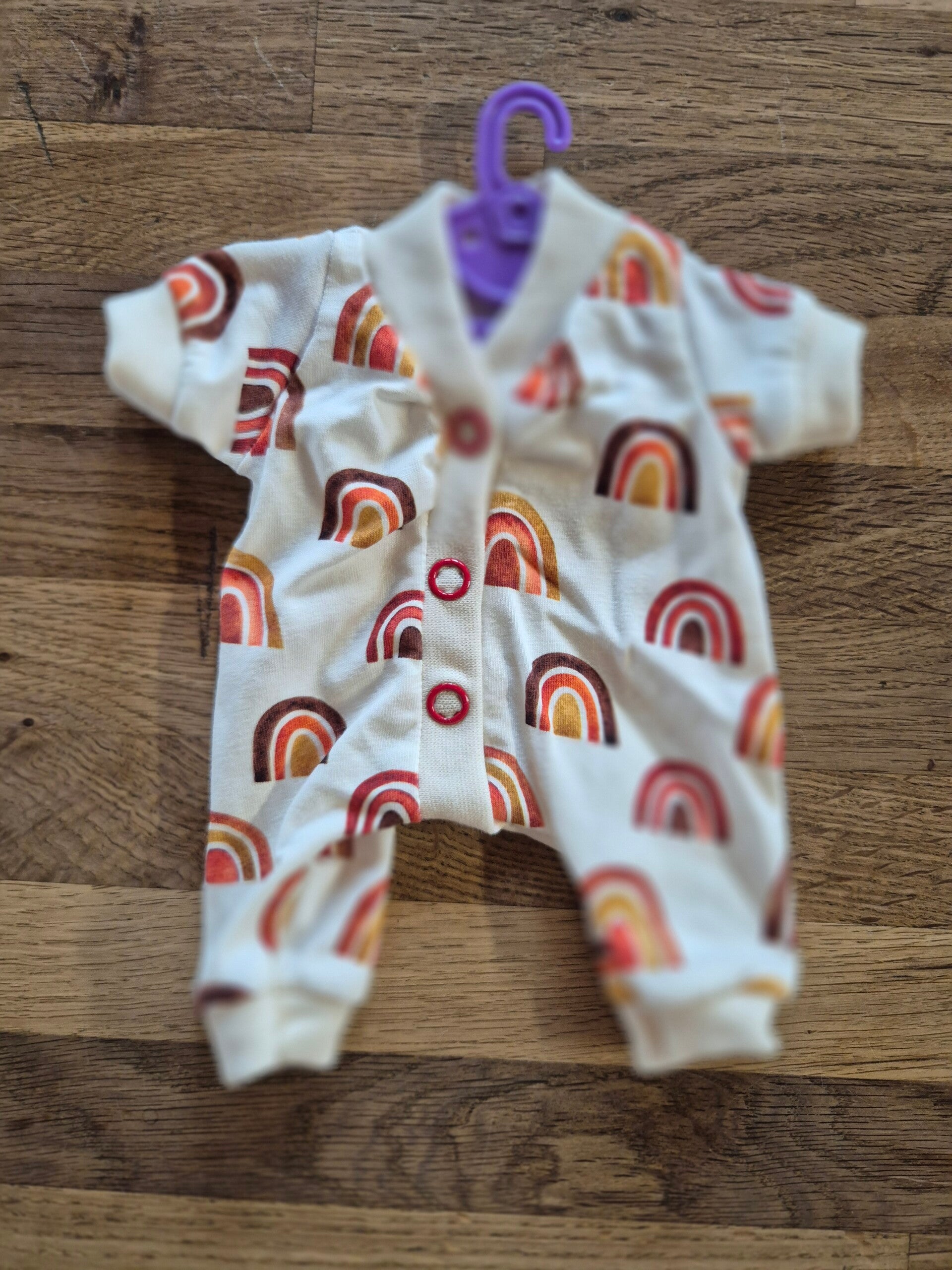 Strampler Regenbogen kurzarm