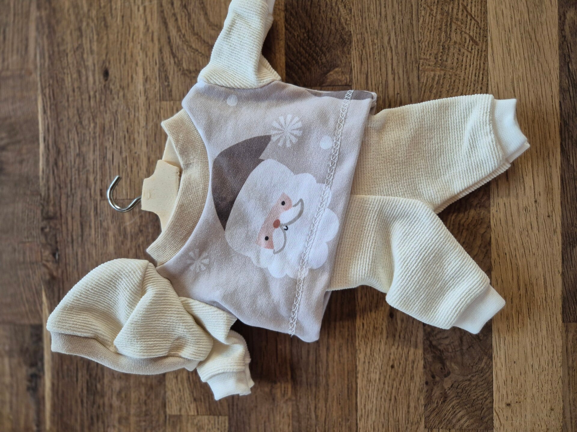 Kleiderset Weihnachten beige