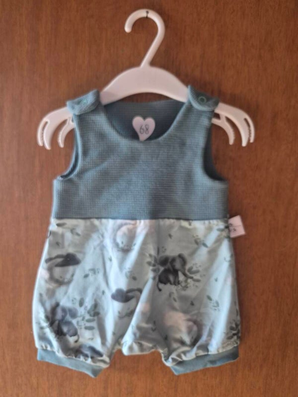 Strampler kurz Elefant