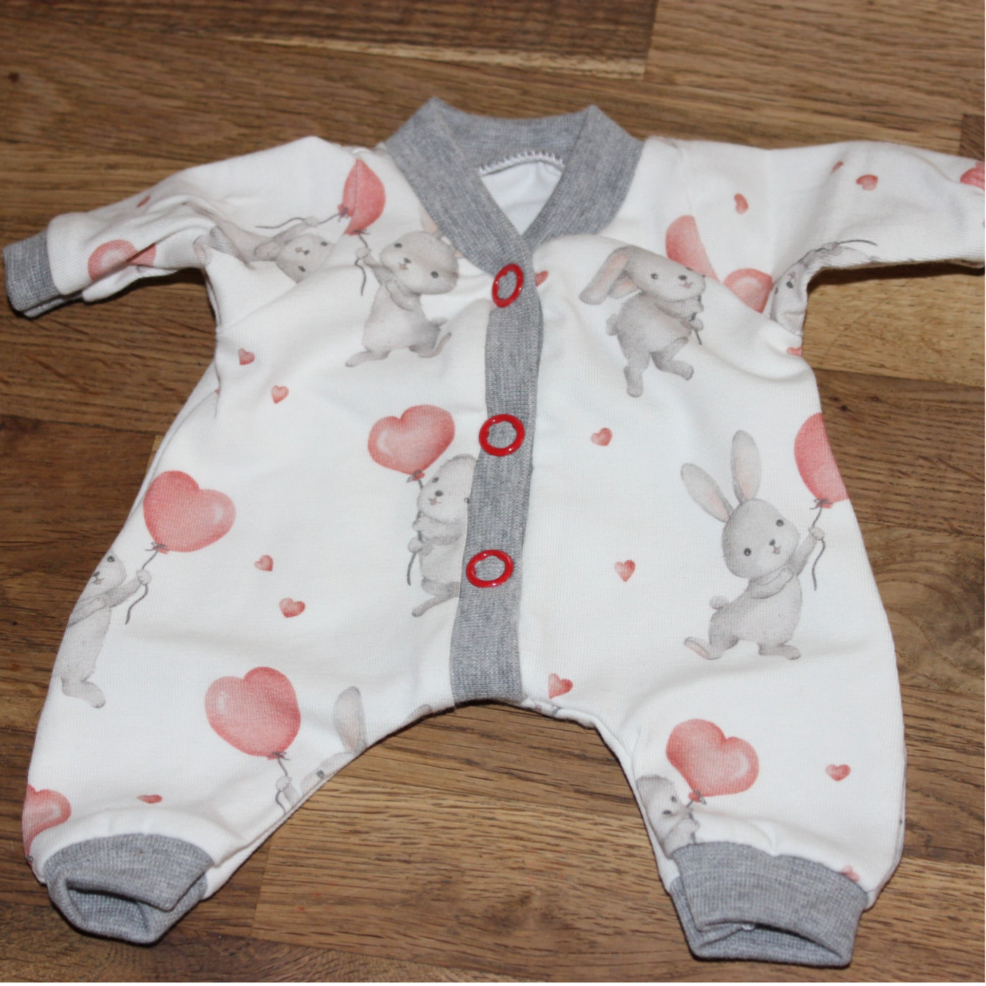 Puppenstrampler Hase