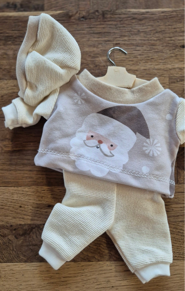 Kleiderset Weihnachten beige