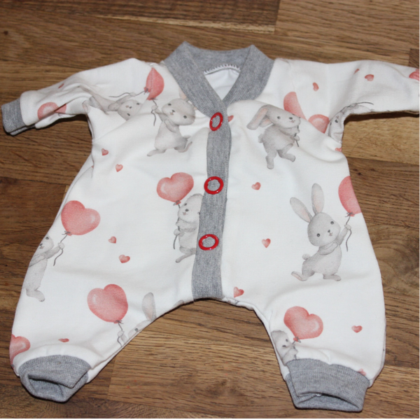 Puppenstrampler Hase