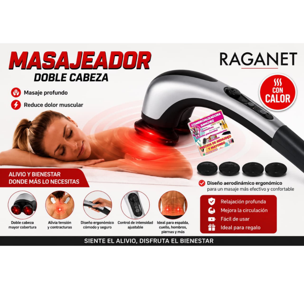 MASAJEADOR PORTATIL CON INFRAROJO