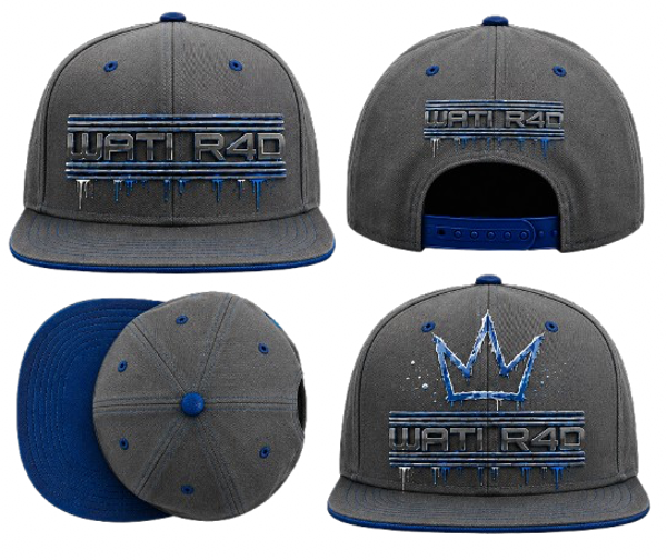 Casquette gris bleue wati R4D
