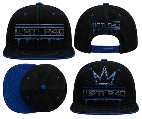 Casquette bleue noir wati R4D