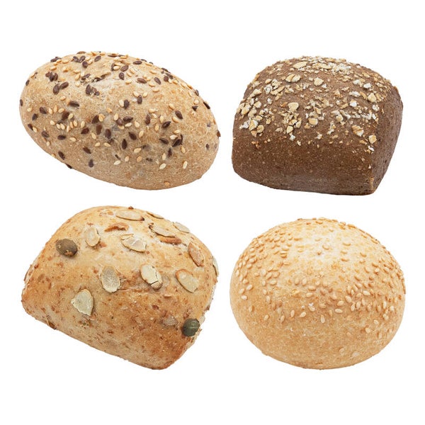 Bio Mini-Brötchen-Mischkiste, 4-fach sortiert