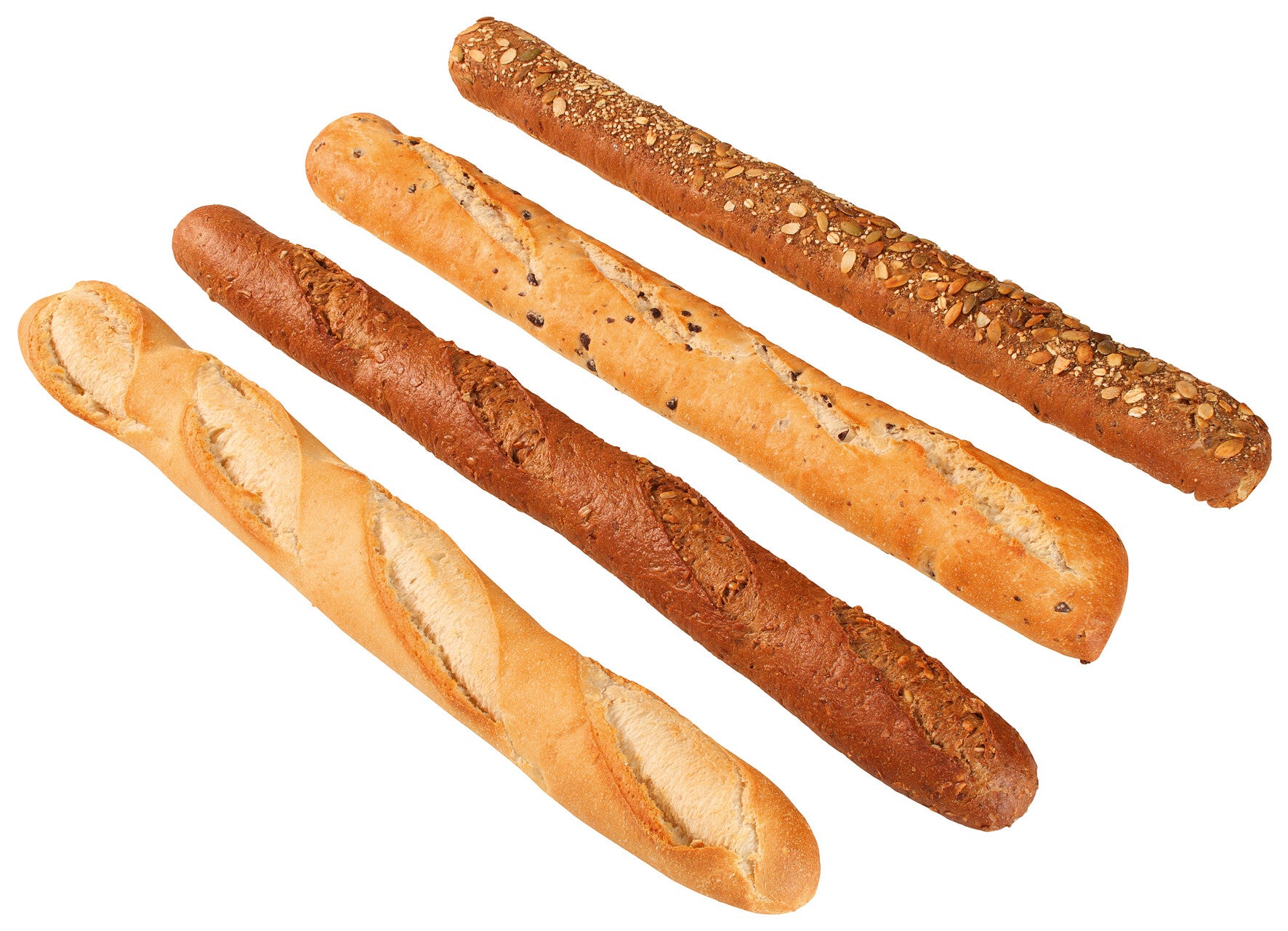 Knusper-Baguette-Kiste, 4-fach sortiert